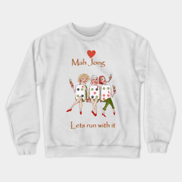 Mah Jong Chow Crewneck Sweatshirt by Annie18c